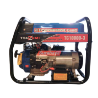 Genset Open 10 KVA Gasoline 8000 Watt Dual Voltage Tsuzumi TG 10000 - 3 Japan Technology