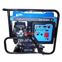 Genset Open 15 KVA Gasoline 12000 Watt Dual Voltage Tsuzumi TG 15000 - 3 Japan Technology