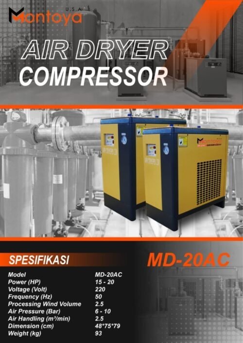 Air Dryer Kompresor MD 20AC 20 HP Montoya