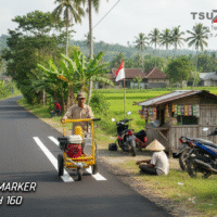 Mesin Cat Marka Jalan Tsuzumi RMH 160 Japan Technology