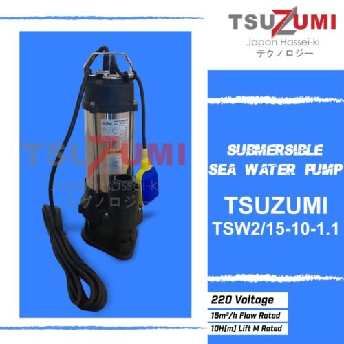 Pompa celup Submersible pump 2 inch 1 phase Tsuzumi TSW 2/15-10-1.1 - Image 2