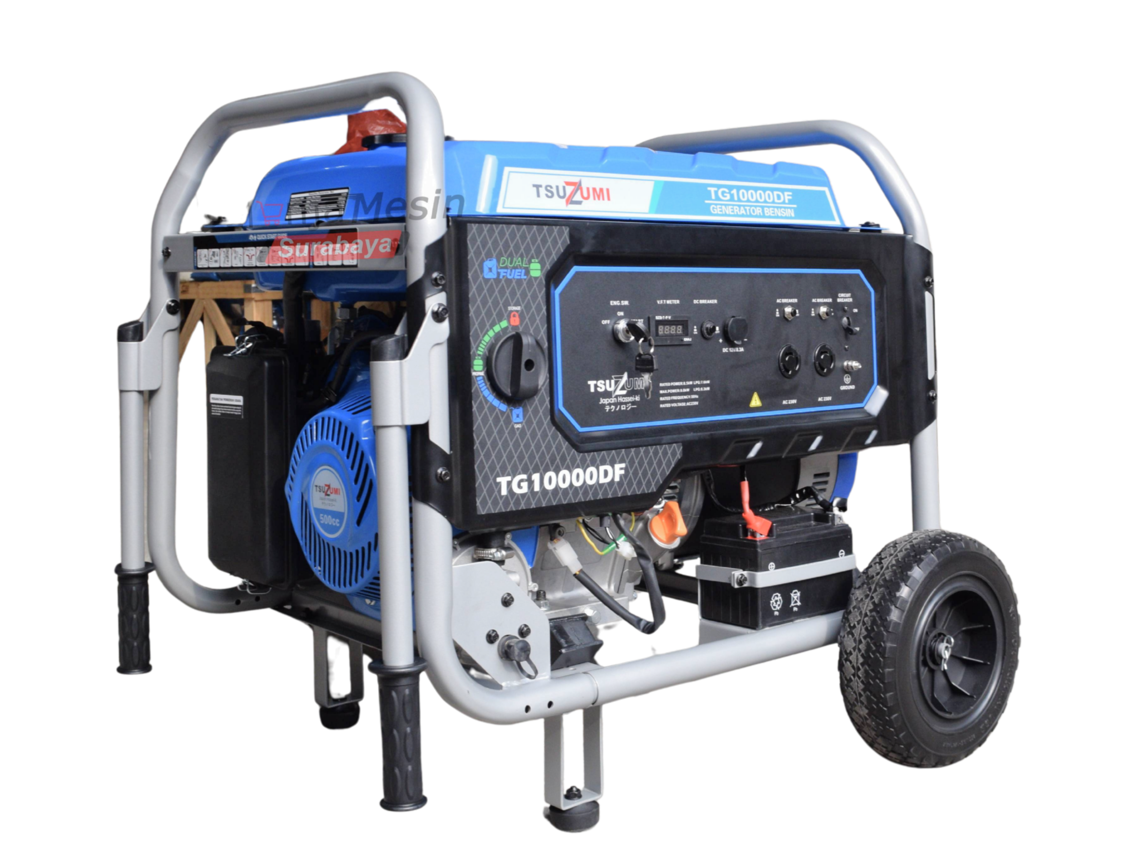 Genset Open 10 KVA Gasoline & Lpg 8000 Watt Tsuzumi TG 10000 DF Japan Technology - Image 2
