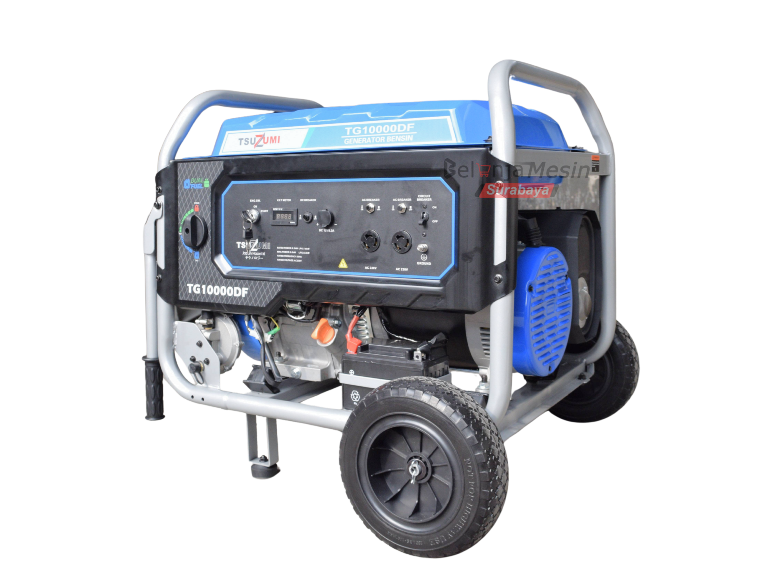 Genset Open 10 KVA Gasoline & Lpg 8000 Watt Tsuzumi TG 10000 DF Japan Technology - Image 5
