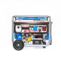 Genset Open 10 KVA Gasoline 8000 Watt Dual Voltage Tsuzumi TG 10000 RDV Blue Japan Technology