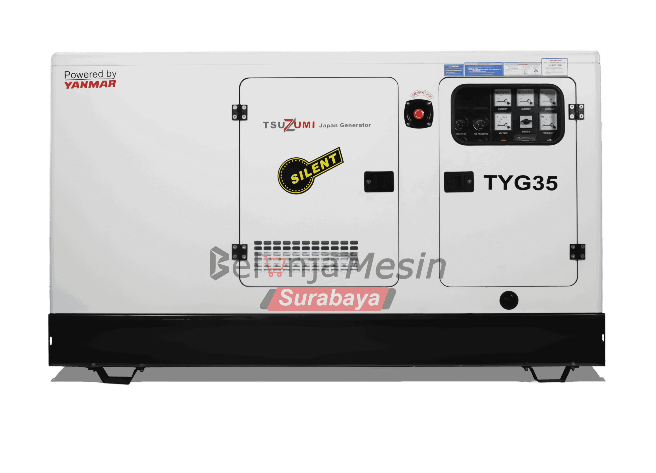 Genset 35 KVA Silent Diesel 28000 Watt Tsuzumi Yanmar TYG 35 KVA Japan Technology