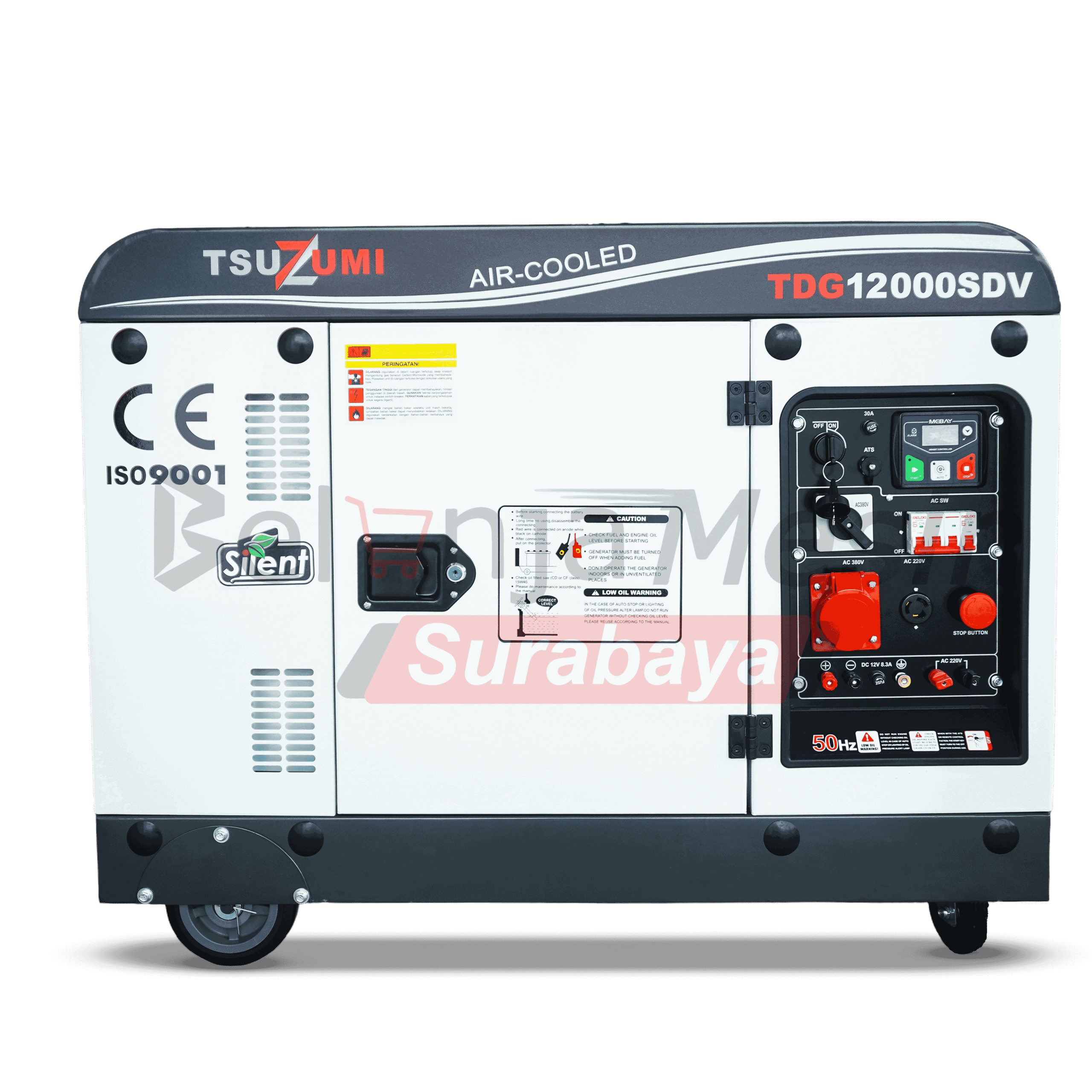 Genset 12 KVA Silent Diesel 10000 Watt Dual Voltage Tsuzumi TDG 12000 SDV Japan Technology