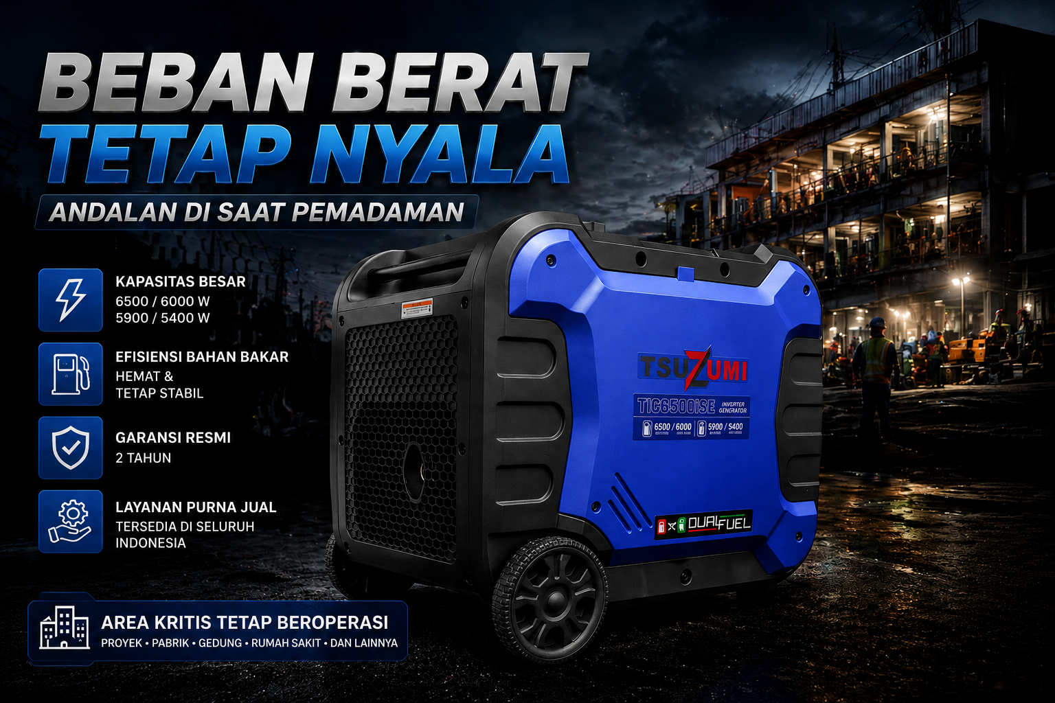 cara memilih genset