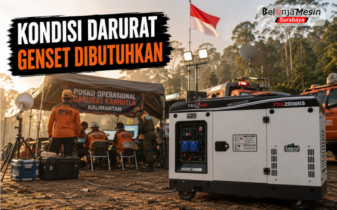 Siaga Bencana Gunakan Genset, Solusi Listrik Darurat untuk Posko